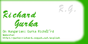 richard gurka business card